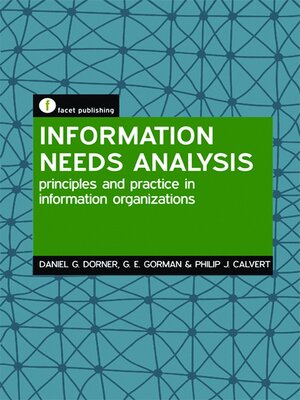 cover image of Information Needs Analysis